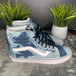 UO x Vans Denim Acid Wash Hi Sk8